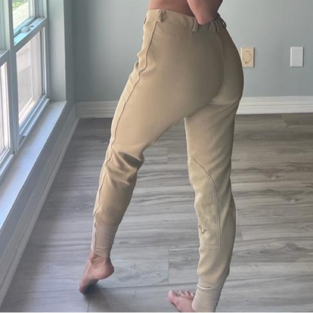 COPY - Tuff Riders Equestrian Breeches Ribbed Riding Pants - 28 NEW - Picture 4 of 13